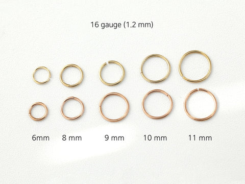 14K Gold Cartilage Hoop Earring