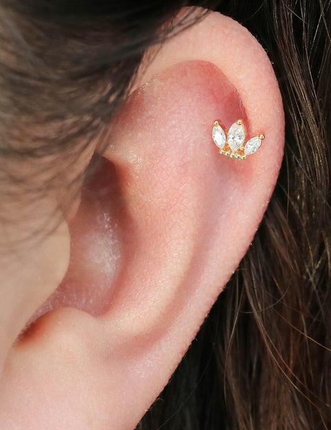 Tiny Tiara Ear Cartilage earring