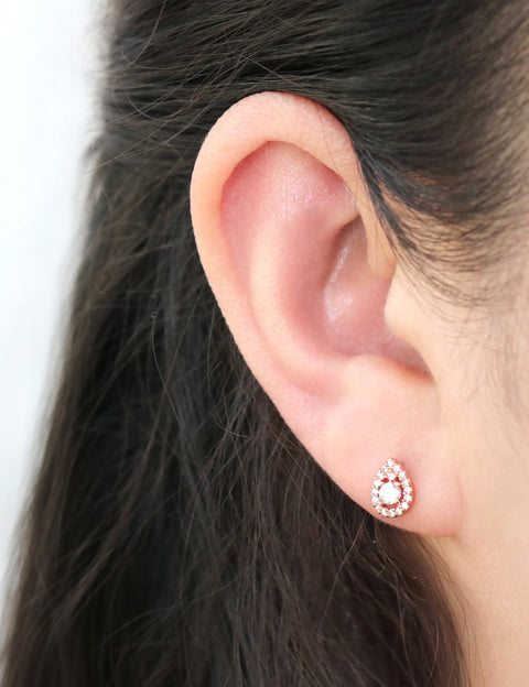 Classic Teardrop CZ Cartilage Earring