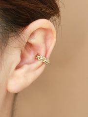 14K Gold Chain Ear Cuff