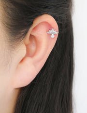 Crown pearl Ear Piercing