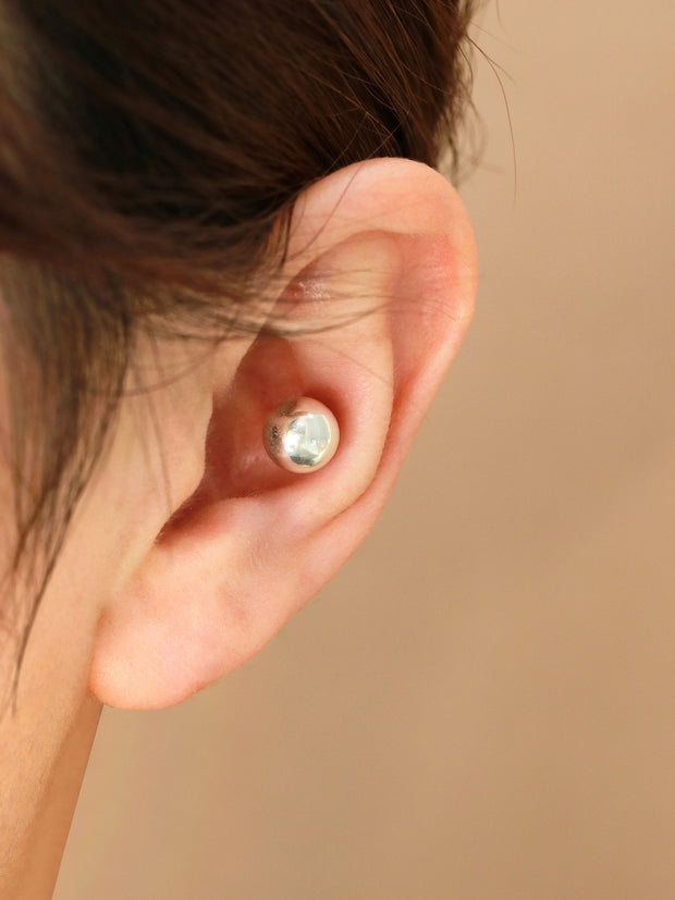 925 silver CZ Ball cartilage earring 16g