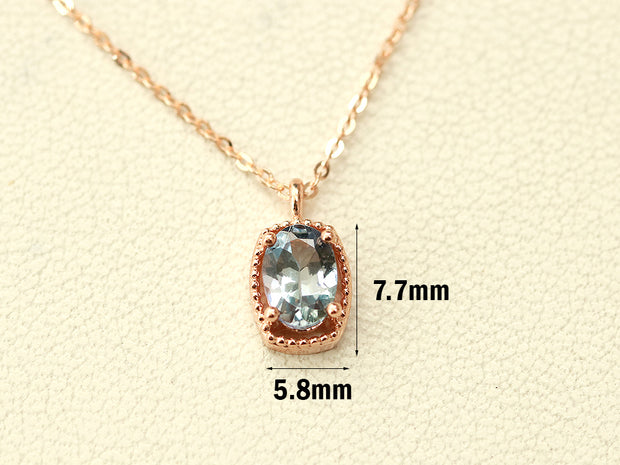 14K 18K Gold Tanzanite Necklace